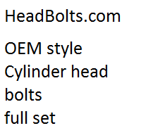 cylinder head bolts k20a3 1998cc /k231a